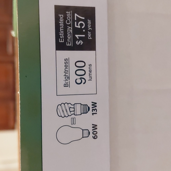 FEIT, 6 ecobulb softwhite 900 lumens/13W (60W equivalent) 120V lightbulbs - Picture 3 of 7